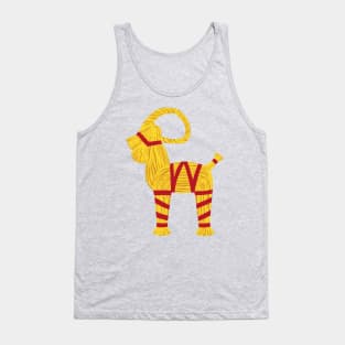 Yule Goat Straw Ornament Tank Top